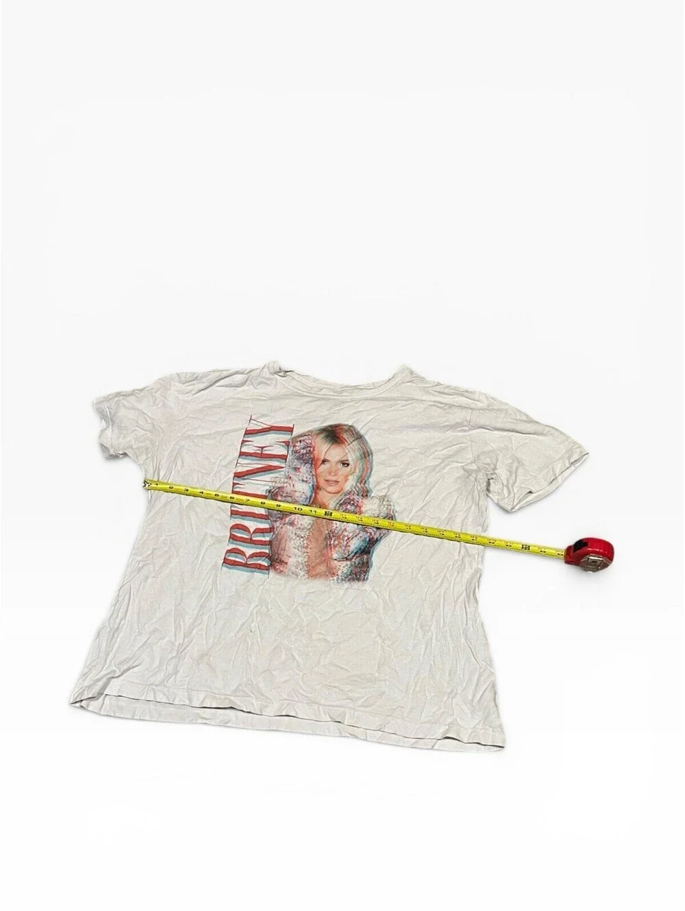 Britney Spears Graphic T Shirt White Pop Music Short Sleeve Adult XL
